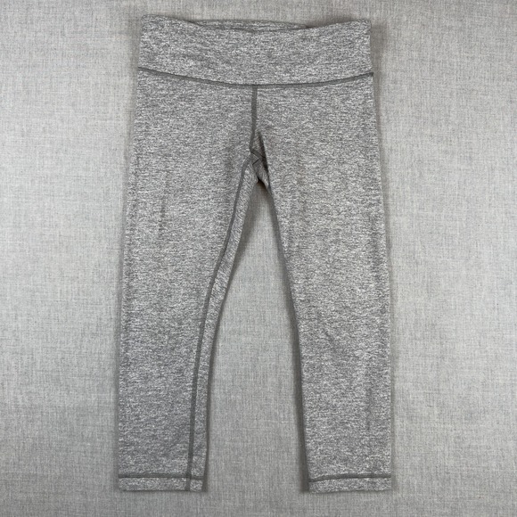 lululemon athletica Pants - Lululemon Pants Womens 6 Heather Gray High Rise Leggings Yoga Stretch Activewear